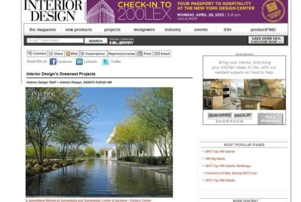 2013 interior design green sunnylands