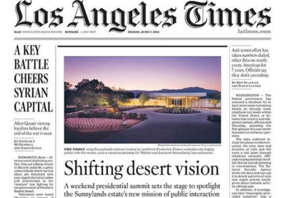 2013 la times cover sunnylands