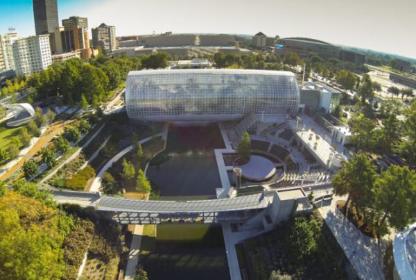 Myriad Botanical Gardens from above