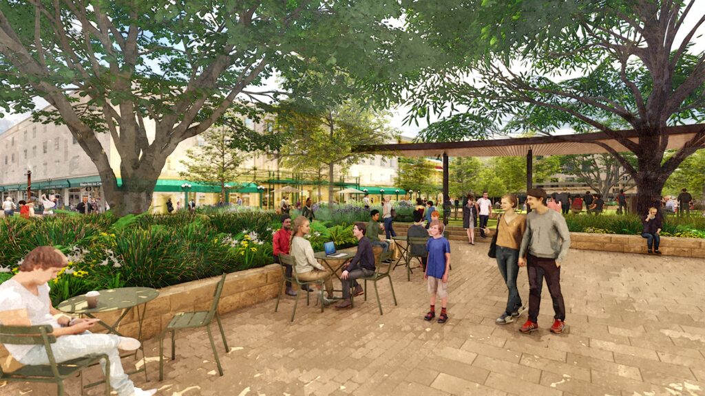 Planter Seatwalls at Live Oaks_The Alamo MP_OJB