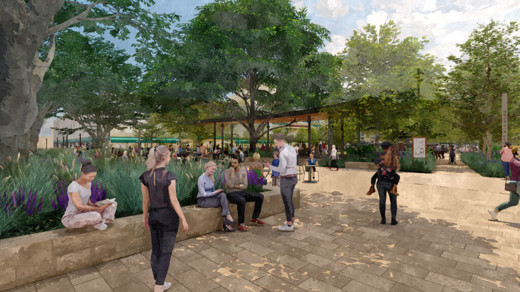 Planter Wall at Existing Heritage Oak_The Alamo MP_OJB